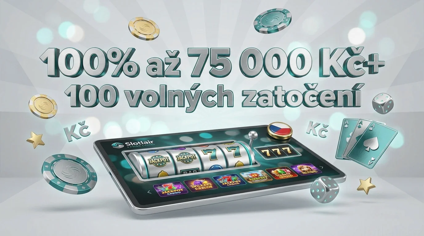 100% až 75 000 Kč+ 100 volných zatočení